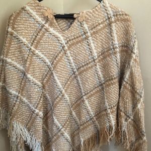 Tan plaid Irish Cape